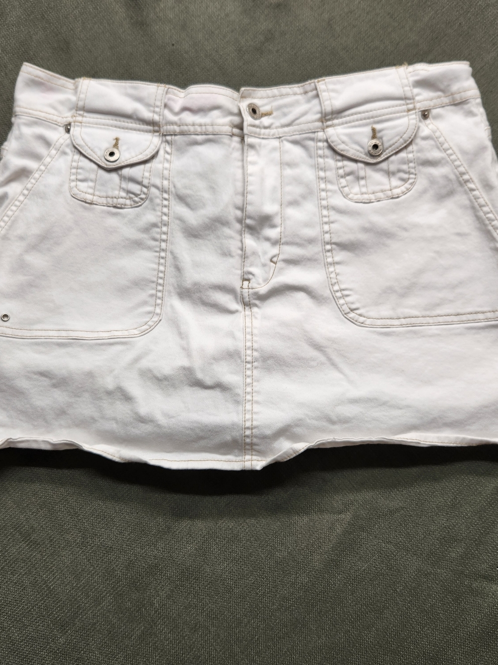 ⭐️Y2K Kit Kit Denim Cargo Mini Skirt with Built-in Shorts Skort | Utility 14